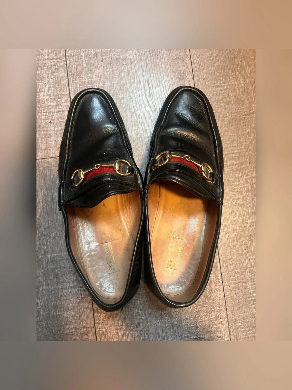 Gucci Horsebit Loafers Men 11.5 Black Leather Slip-On Snaffle Dress Shoes Italy
